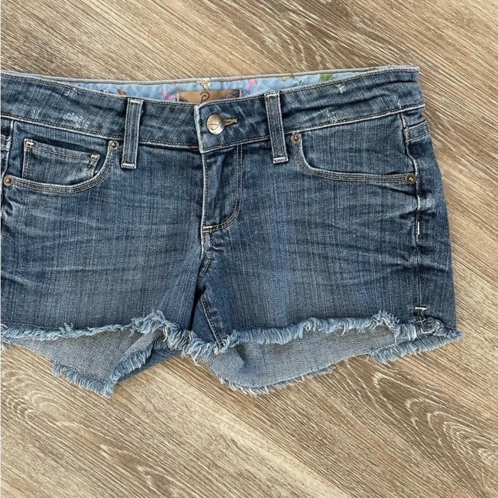 PAIGE Blue Jean Shorts